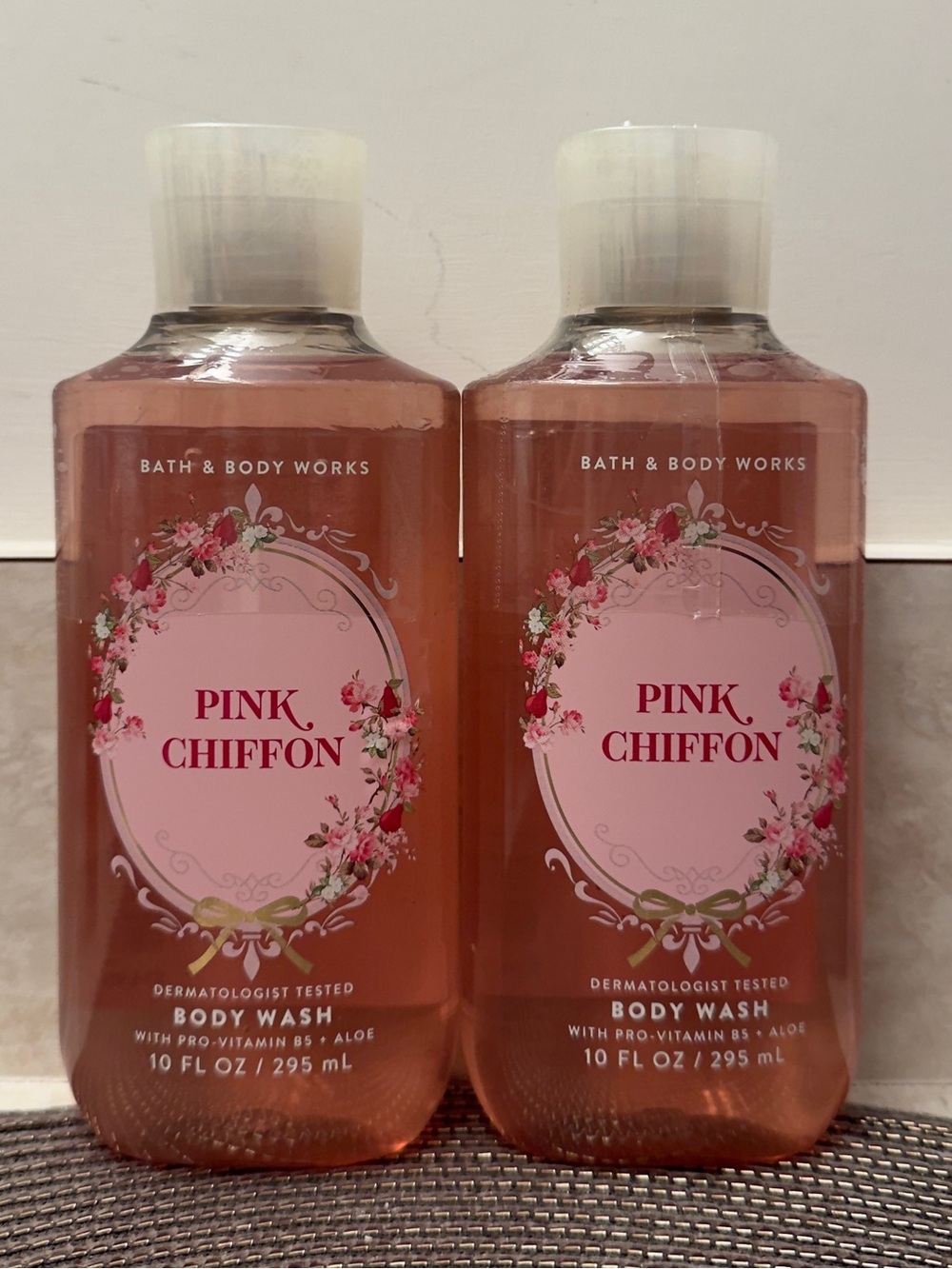NWT Bath & Body Works Pink Chiffon Body Wash Set Sealed